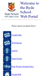 Mobile Screenshot of portal.rydeschool.org.uk