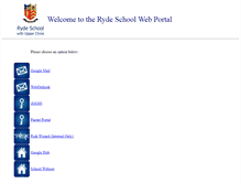 Tablet Screenshot of portal.rydeschool.org.uk